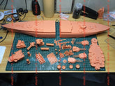 3d Printed Kit 1/350 Wwii Uss Colorado Bb-45 Battleship(full Hull/waterline)